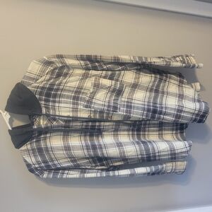 Plaid Hooded Shirt Jacket